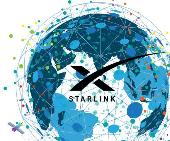 Starlink Satellites Night Sky